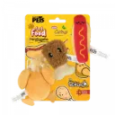 3 PACK JUGUETE P/GATO COMIDA RAPIDA