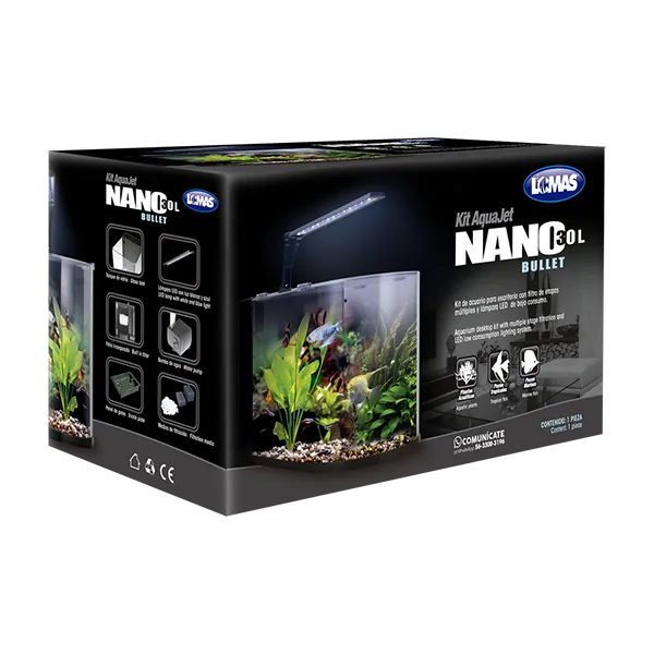 [FL7962] ACUARIO NANO BULLET 30 LT