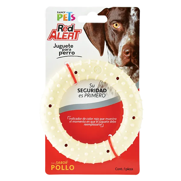 JUGUETE ARO SABOR POLLO RED ALERT
